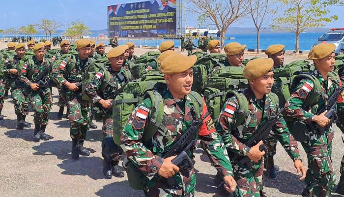 Dua Batalion Satgas Pamtas RI-RDTL Tiba di Kupang
